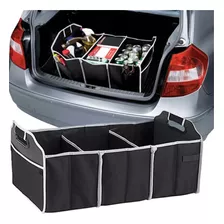 Organizador Auto Caja Bolso Plegable Maletero Vehiculos Color Negro