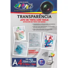 Papel Transparência Jato De Tinta Com Tarja Resina Off Paper