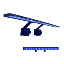 Luminária Soma 55cm 88 Leds Luz Branca E Azul 14w P Aquário