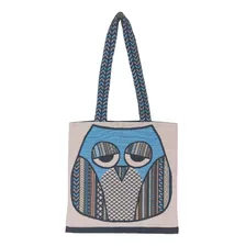 Bolso Tote Tejido Jacquard Tipo Bordado De Hilo Acrílico