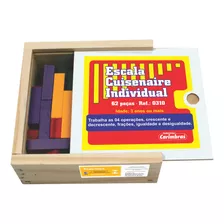 Escala Cuisenaire Individual Aluno 62 Peças Carimbras