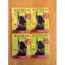 Set De 4 Sobres Topps Batman Returns Tim Burton 1992