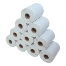 10 Rolos / Bobinas Etiquetas Adesiva 50x30 Mm 2 Colunas