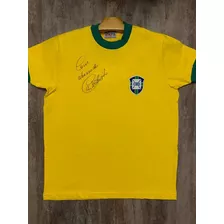 Camisa Seleção Brasileira Do Tri Autografada - 1970