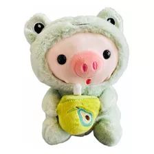 Cerdo De Peluche Con Disfraz Muy Suavecito Y Tierno Premium