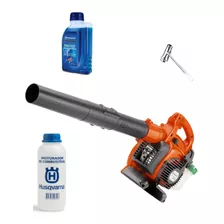 Kit Soprador De Grama Husq 125b + Óleo 2 Tempos + Misturador