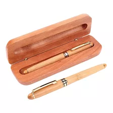 Pluma Fuente Estilográfica Elegante Premium Estuche Madera