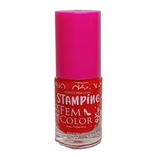 Esmalte Para Stamping Deco Nails Rojo Fem Color Lefemme