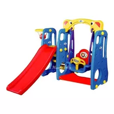 Resbaladera Tobogan Juego De Niño Multicolor Columpio Niños