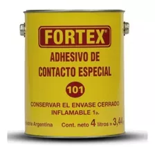 Cemento De Contacto Fortex 101 Adhesivo Especial 4 Litros