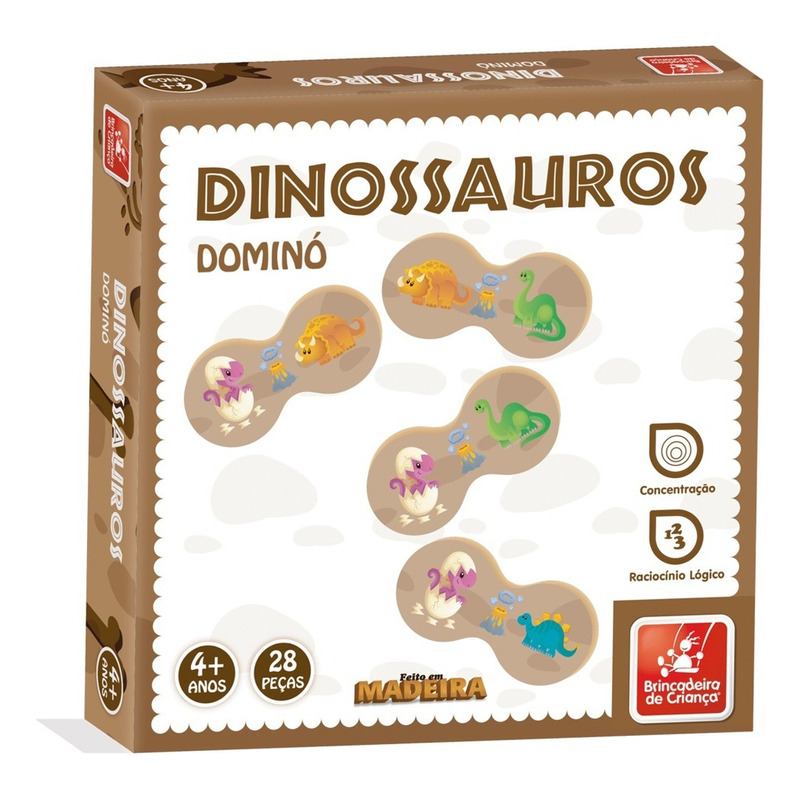 Jogo de Memória Dinossauros - Toia Brinquedos