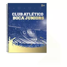 Cuaderno Tapa Semi Rigida 80 Hojas Espiral A4 Boca Juniors