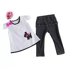 Conjunto Para Niña- Pantalón Leggins- Blusa Tipo Bata