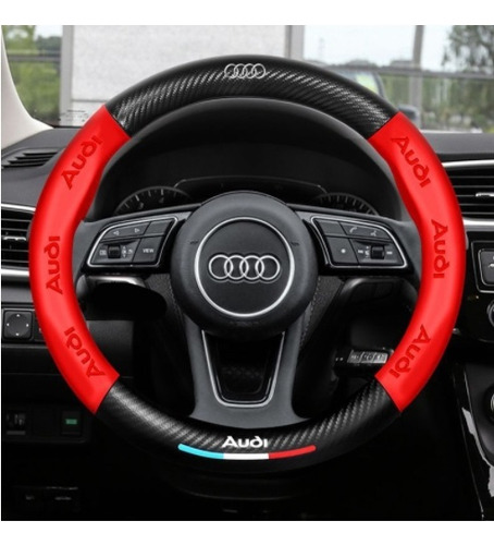 Funda Para Volante Audi A3/a4/a6 Q3/q5/q7 Color Rojo Foto 2