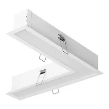 Regleta Led 90° Empotrable En Techo 6w Luz Neutra Tl-1500 Color De La Luz Blanco Neutro