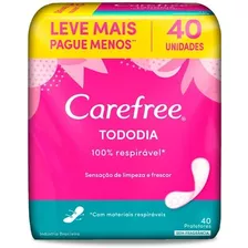 Protetor Diário Todo Dia Sem Perfume 40 Unidades Carefree