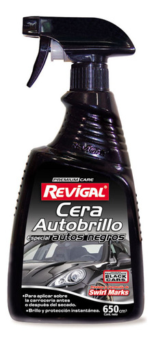 Cera Revigal Abrillantador Para Autos Negros