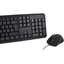 Teclado Y Mouse Alambrico Perfect Choice Usb Pc-201076 Color Del Mouse Negro Color Del Teclado Negro