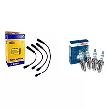 Kit Cabo E Vela Bosch Palio 1.0 8v 96 97 98 99 2000 Fiasa