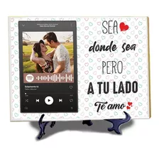 Azulejo Personalizado Spotify 15x20 Cm Foto Para Pareja 