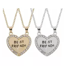 Colar Best Friends Forever Amizade Folheado Ouro 18k - B3 - Milena