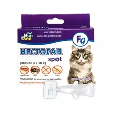 7 Unidades Hectopar Spot Antipulgas Gatos Fg Acima De 4kg