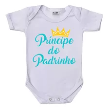 Body Bebê Neném Príncipe Padrinho Engraçado Roupinha 011