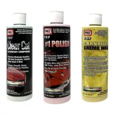 Kit Pulimento Polish Abrillantador Y Cera Profesional Pro