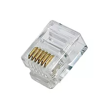 Conector Tlf. 6 Pines 6c Rj-12 Paq. 100pcs