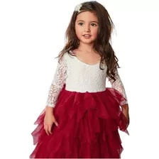 Vestido De Niña Para Cumpleaños Fiesta Elegante Bautizo 