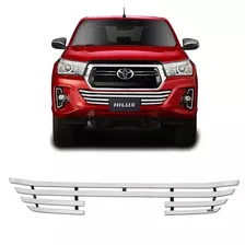 Sobre Grade Hilux 2019 19 Inferior Para-choque Aço Inox Max