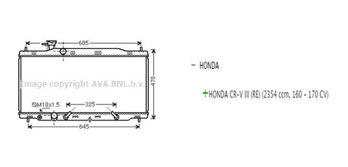Radiador  Automatico Honda Crv 2.4 2007-2.011 Laminilla Foto 4
