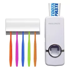 Dispenser De Pasta Dental Con Porta Cepillo 2 En 1