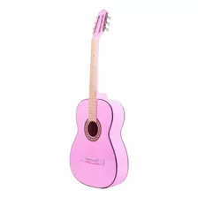Guitarra Clásica La Purepecha Acústica Clásica Para Diestros Rosa Brillante