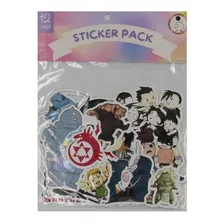 Set 12 Stickers Anime Full Metal Alchemist