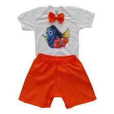 Conjunto Infantil Menino Procurando O Nemo Dory Fundo Do Mar