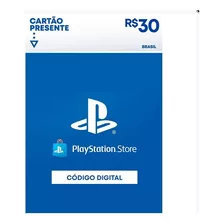 Cartão Playstation Psn Card Brasileira R$ 30 Reais