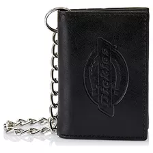 Dickies Cartera De Cuero Con Cadena Para Hombre - Tríptico 