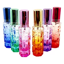 Kit C/ 6 Frascos De Vidro Para Perfume Colorido Mini Decant