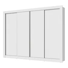 Guarda-roupa Casal Madesa Montana 4 Portas De Correr Cor Branco 106509