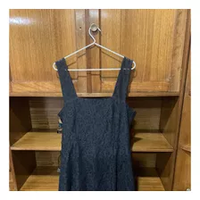 Vestido De Encaje, Color Negro, Marca Alaniz