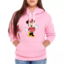 Moletom Minnie Blusa De Frio Canguru Pronta Entrega Mod:03