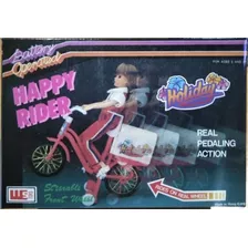 Happy Rider Muñeca Ciclista Bicicleta Antigua Vintage 80 90