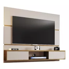 Panel Rack Tv 65 Ambar Blanco Invierno Canela