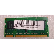 Memoria Pra Notebook Ddr2 Sodimm Ddr2 512mb Pc4200 Positivo