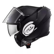 Capacete Ls2 Ff399 Valiant Monocolor Preto Fosco Articulado