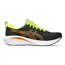 Tenis Hombre Asics Gel-excite 10 Q423 005 Color Black/bright Orange Diseño De La Tela Liso Talla 11