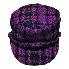 Gorro De Lana Mujer Diseño Cuadritos Varios Colores