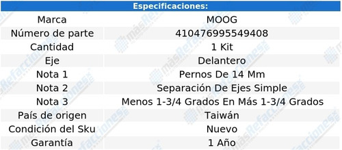 Kit Ajuste Camber Del Moog Patriot 12 Al 17 Foto 4