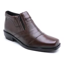 Bota Masculina Couro Texana Canobaixo Sola Costurada Dmazons